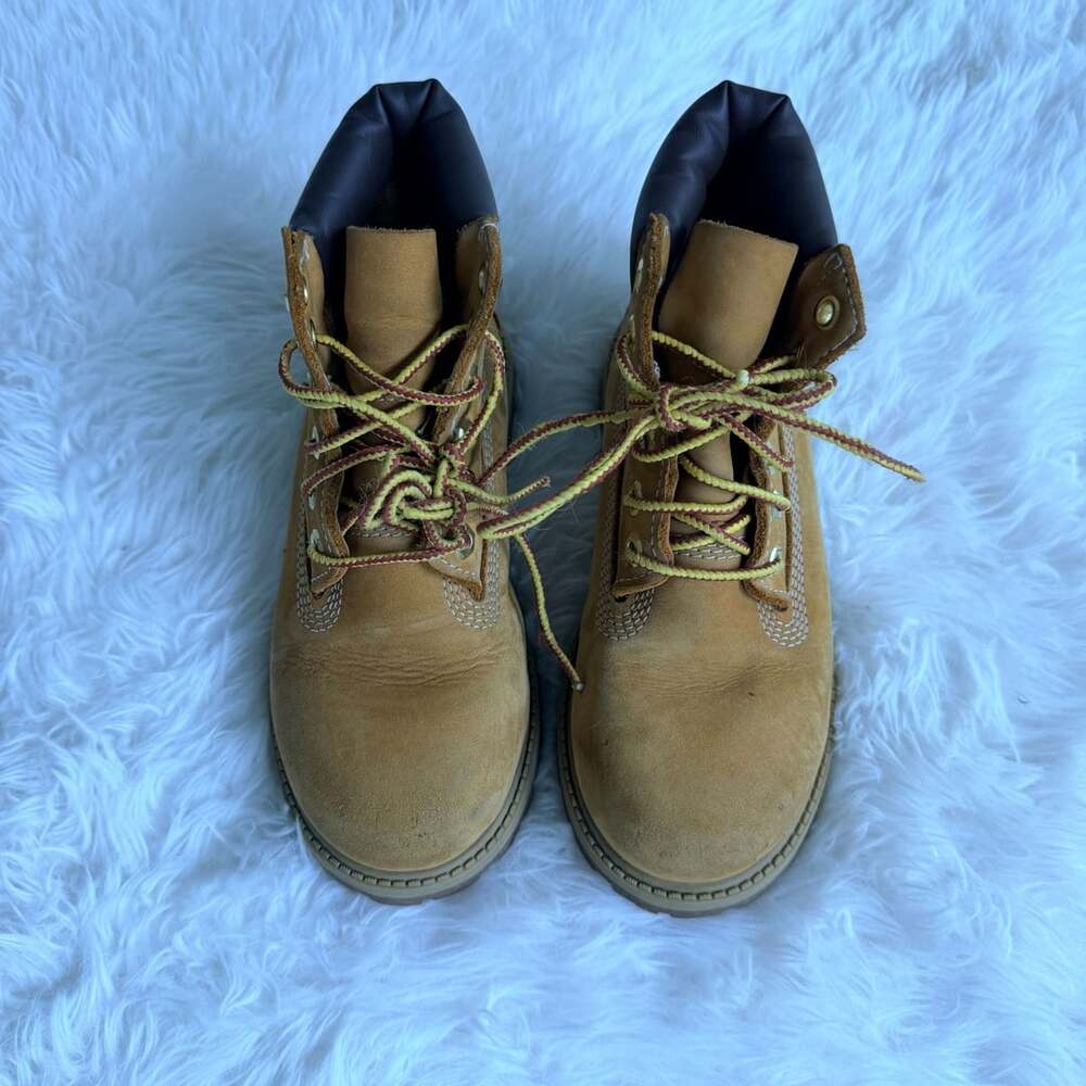 Timberland Premium 6-Inch Waterproof Boots Wheat Nubuck Children 13